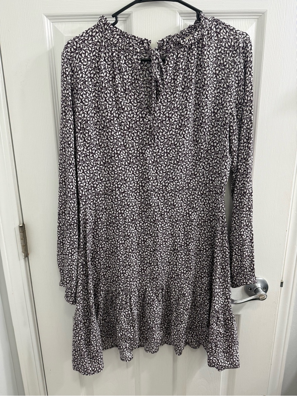 LOFT Long Sleeve Printed Dress